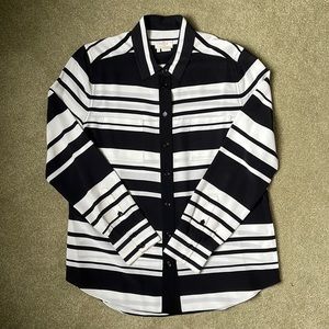 Kate Spade Stripe Silk Button Down